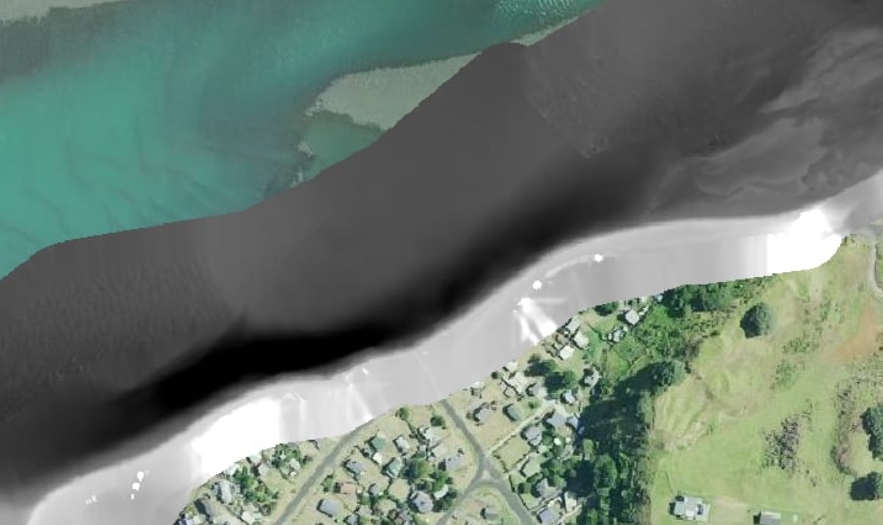 Topo-bathymetric survey of Aotea Harbour