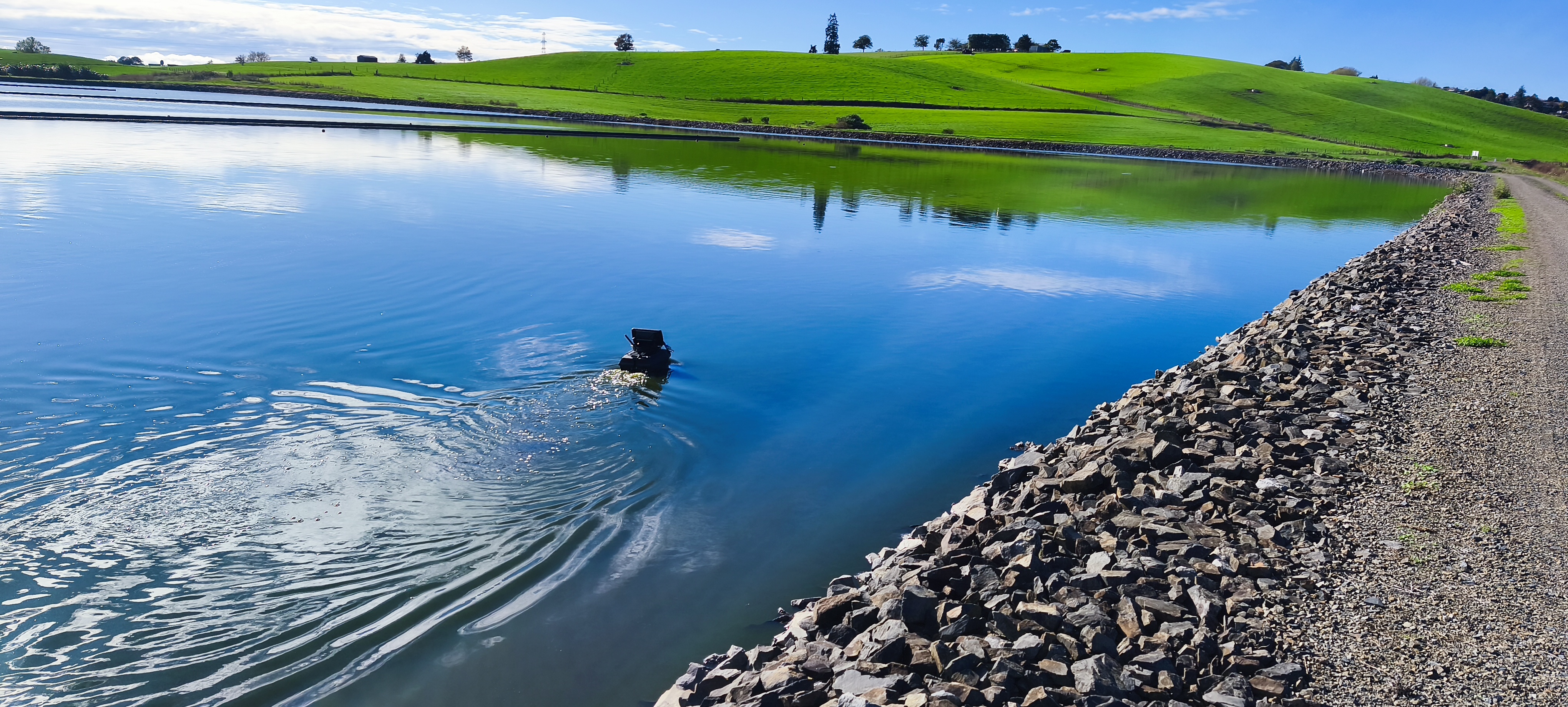 Sediment analysis survey of treatment pond