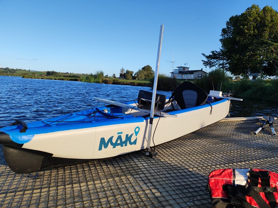 MĀKI e-kayak scanning Lake Ngaroto 2