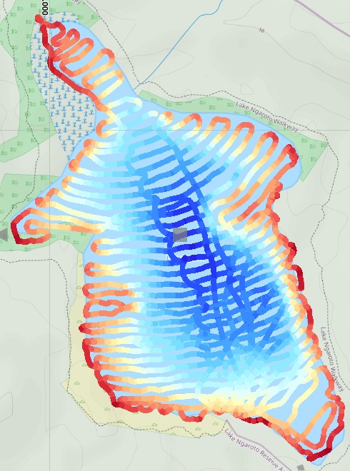 Ngaroto Lake side-scan sonar imagery 3